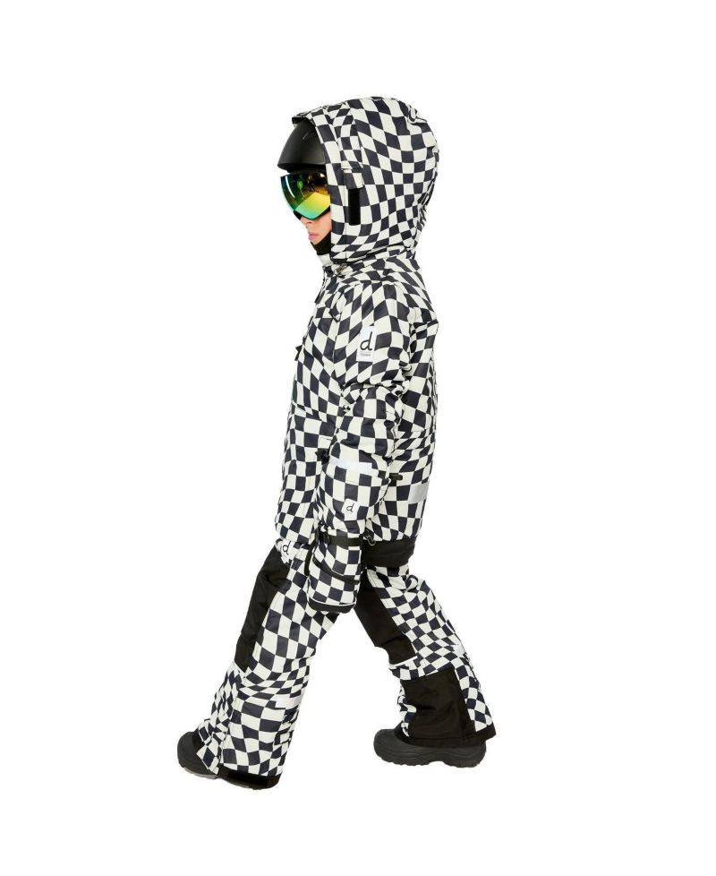 Little and Big Boy 6-16 Two Piece Teknik Snowsuit Checkered Print