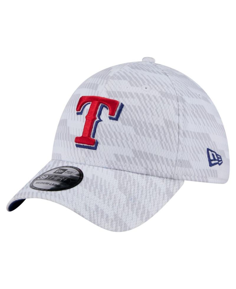 Men's White Texas Rangers Graded 39THIRTY Stretch Fit Hat