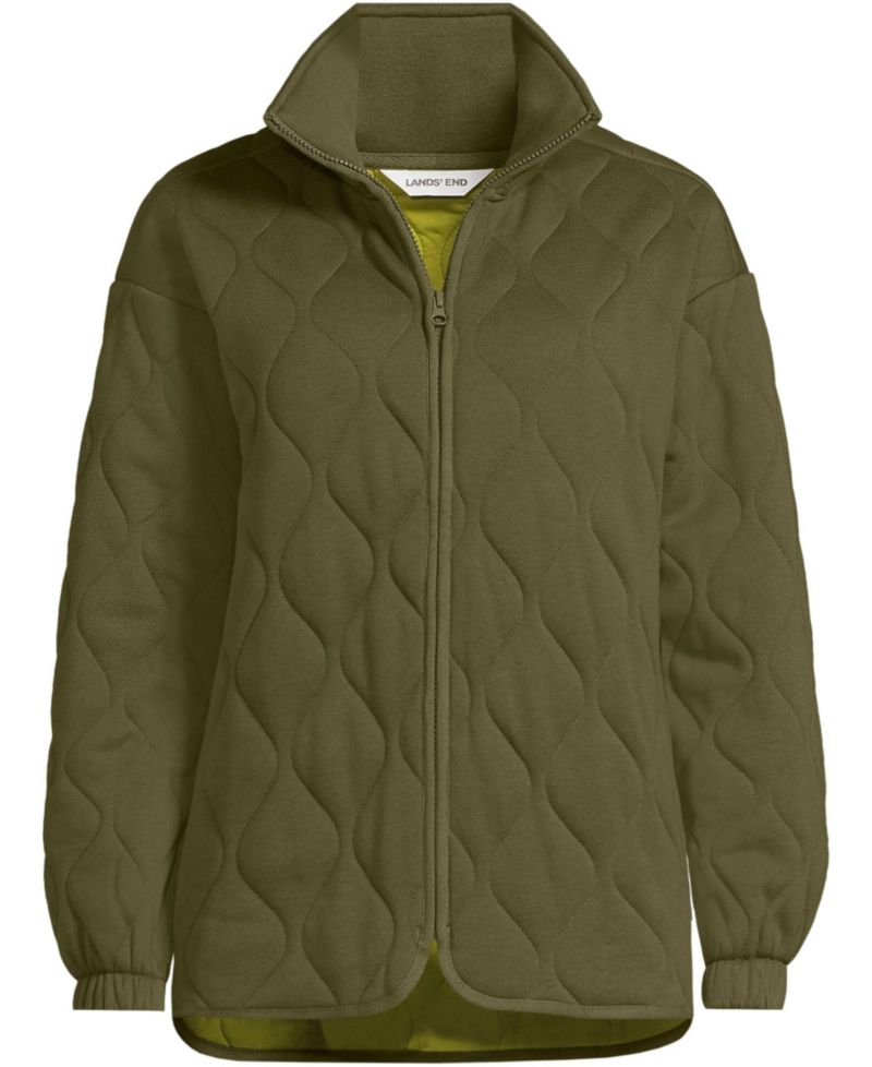 Plus Size RainDefense Serious Sweats Quilted Full Zip Jacket