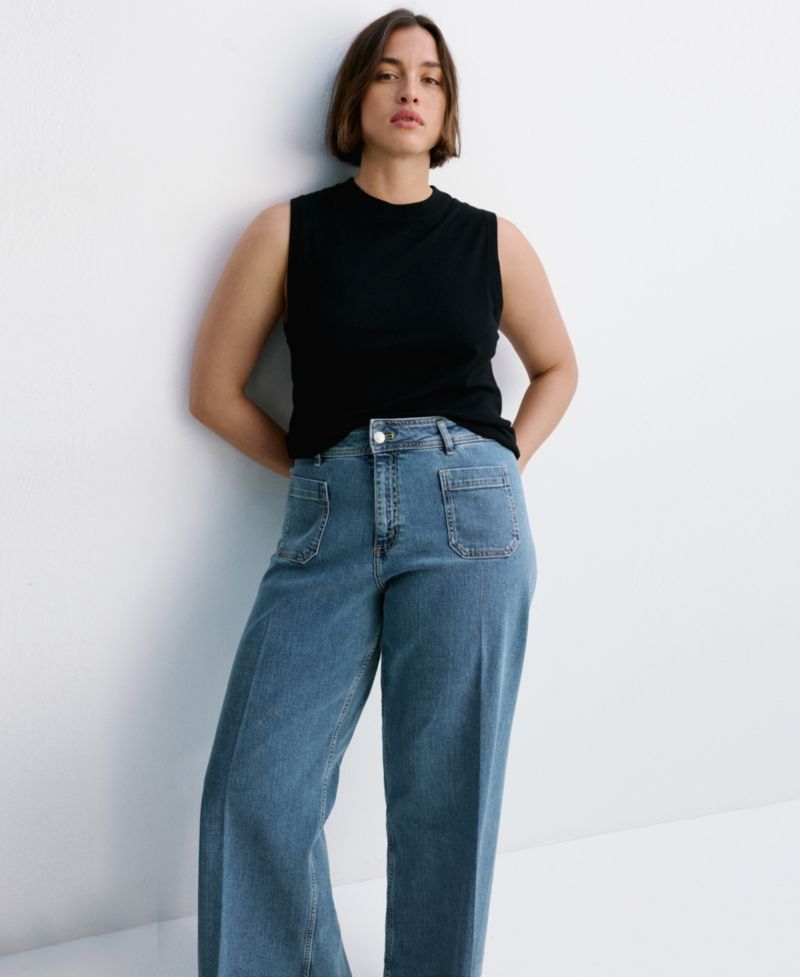 Women's High-Waisted Wide leg Jeans
