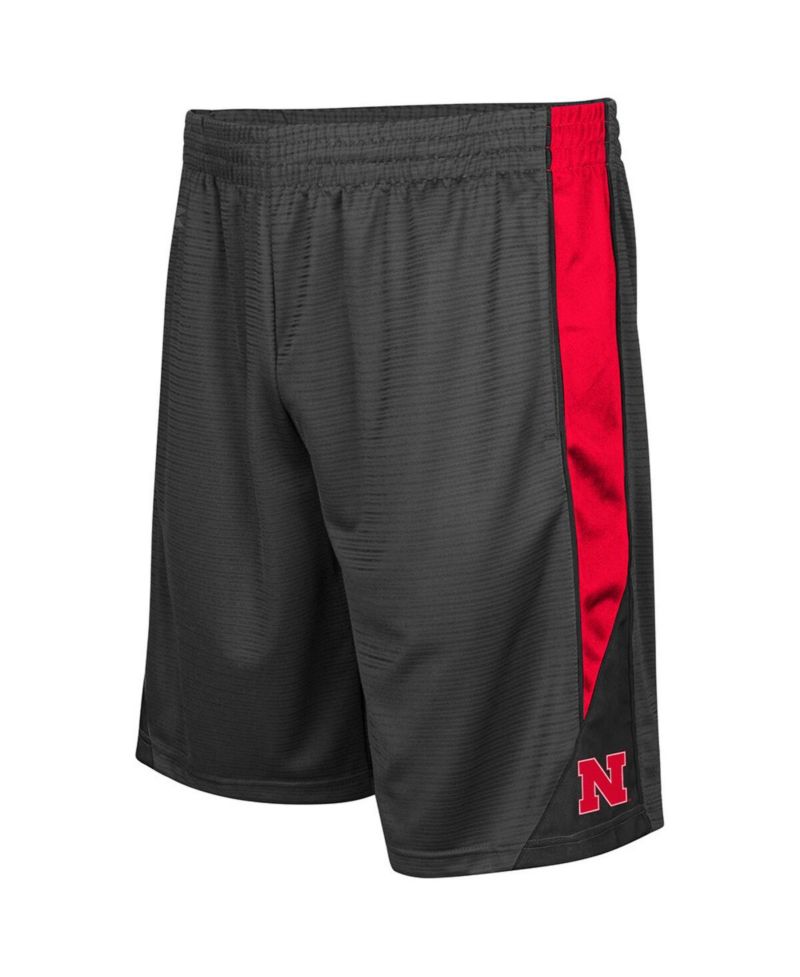 Men's Charcoal Nebraska Huskers Turnover Shorts