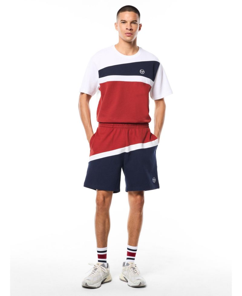 Men's Affilato French-Terry Color-Block Shorts, 6" Inseam