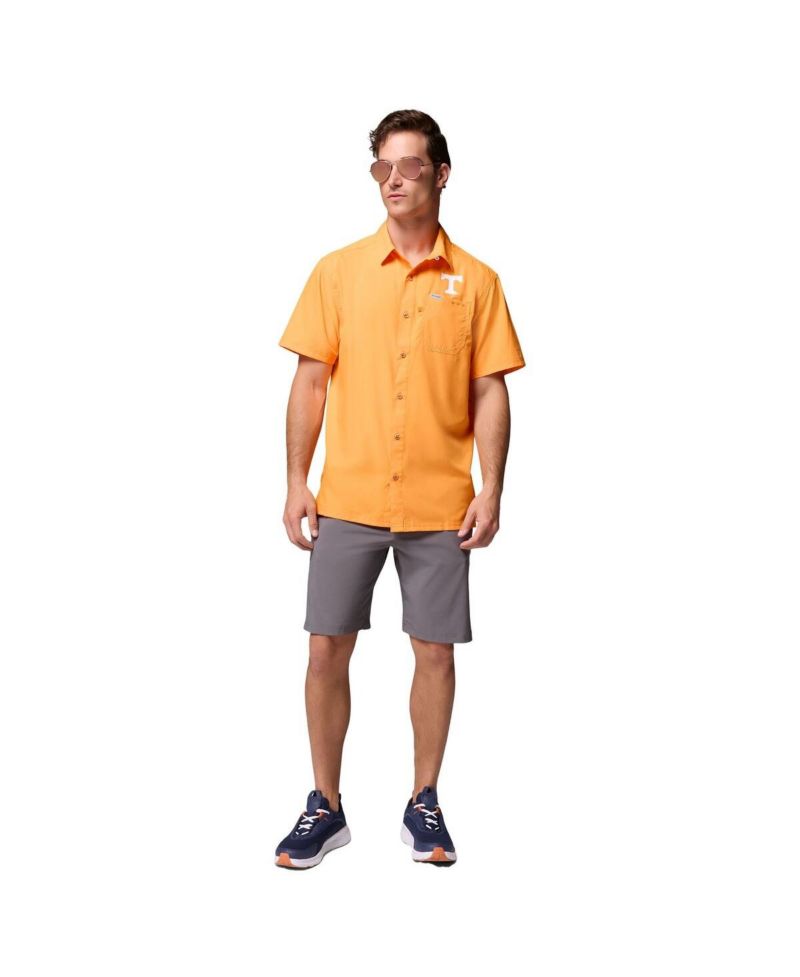 Men's Tennessee Orange Tennessee Volunteers Slack Tide Camp Button-Up Shirt