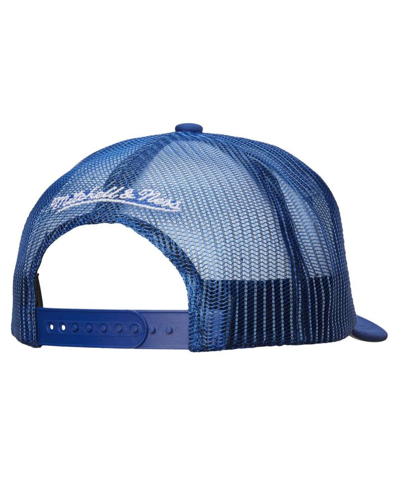 Men's White/Blue New York Rangers Gridlock Trucker Adjustable Hat