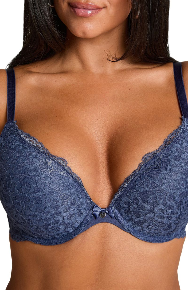 Hunkemoller Women's Marine Padded Underwired Push-Up Bra