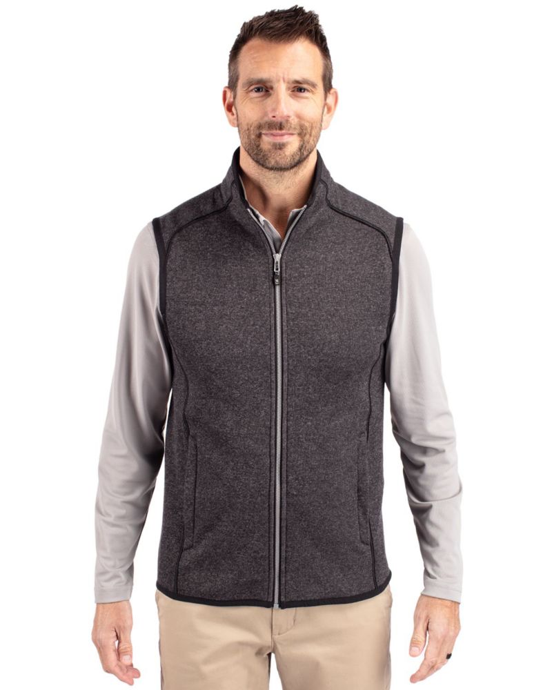Men's Mainsail Sweater-Knit Full Zip Vest