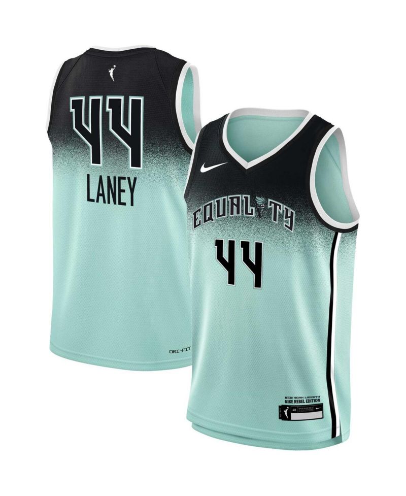 Big Boys and Girls Betnijah Laney Mint New York Liberty 2023 Rebel Edition Victory Player Jersey