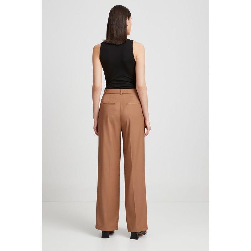 Women's Warren Mid-Rise Pleated Wide-Leg Dress Pants with Pockets