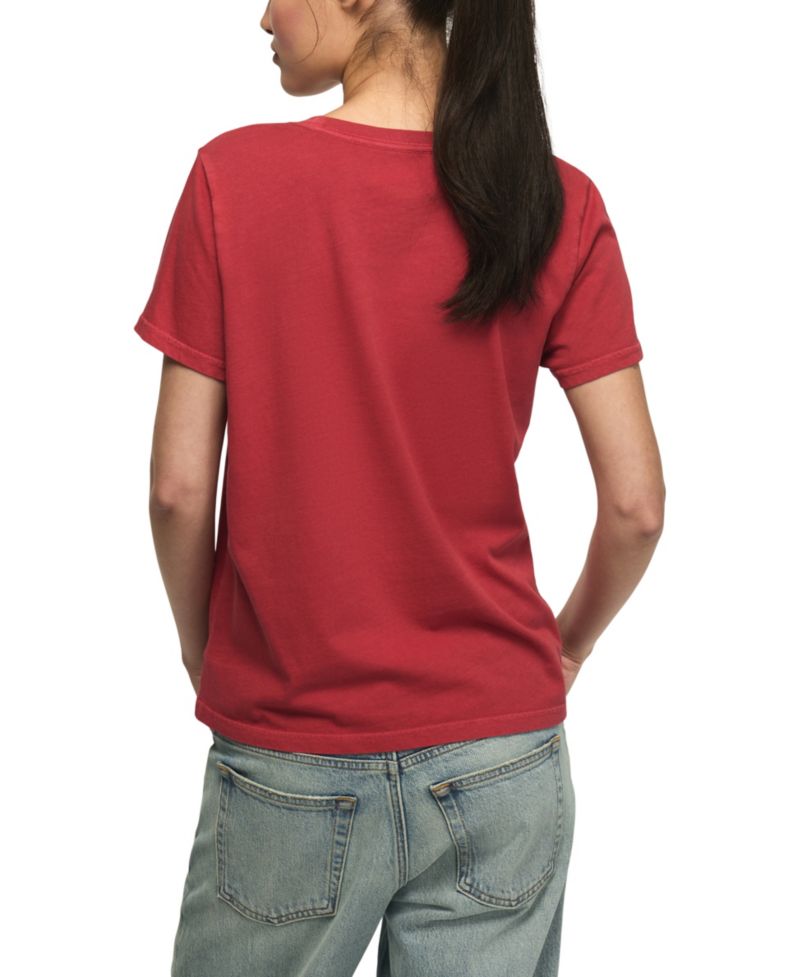 Women's Coca Cola Santa Tree Graphic Retro T-Shirt