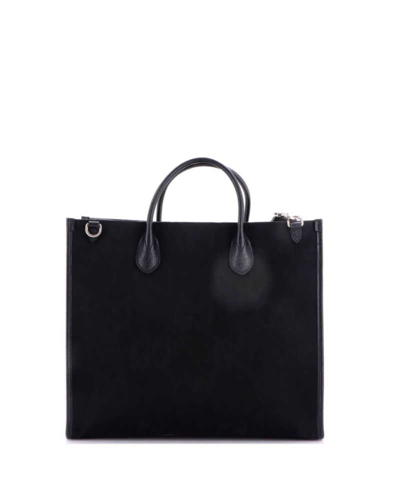 Jumbo GG Canvas Convertible Laptop-Compatible Tote