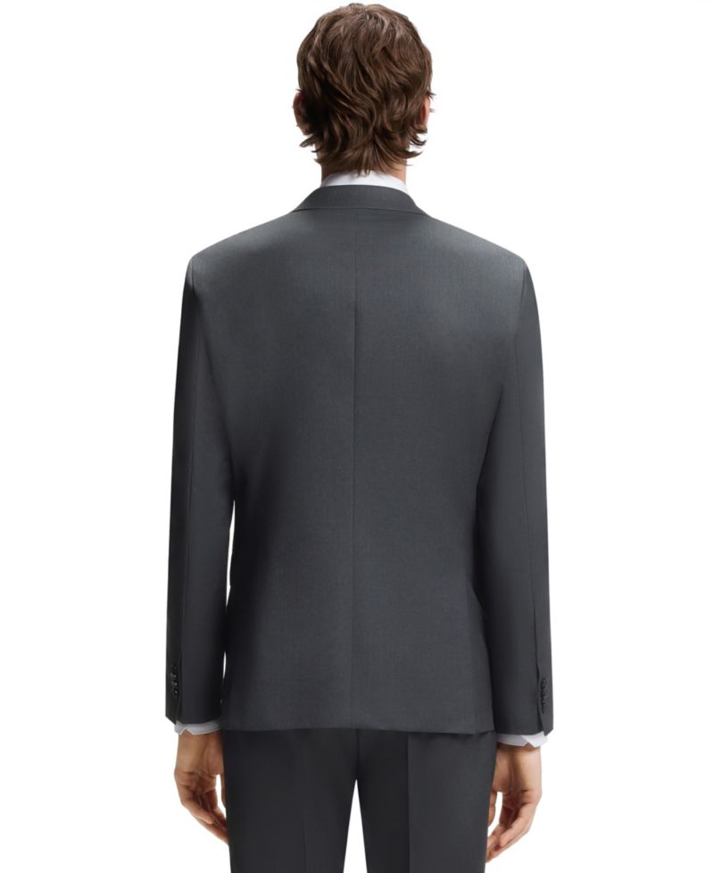 Men's Virgin-Wool Serge Suit Jacket