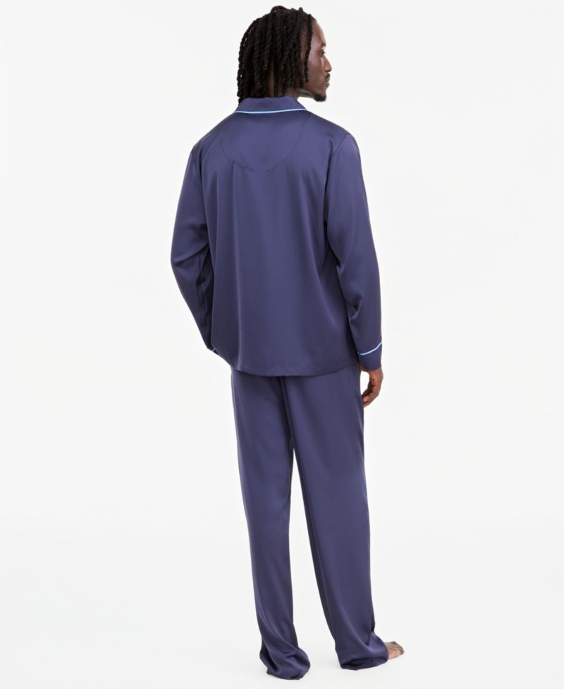 Men's Sorcerer's Apprentice Mickey Satin Pajama Set