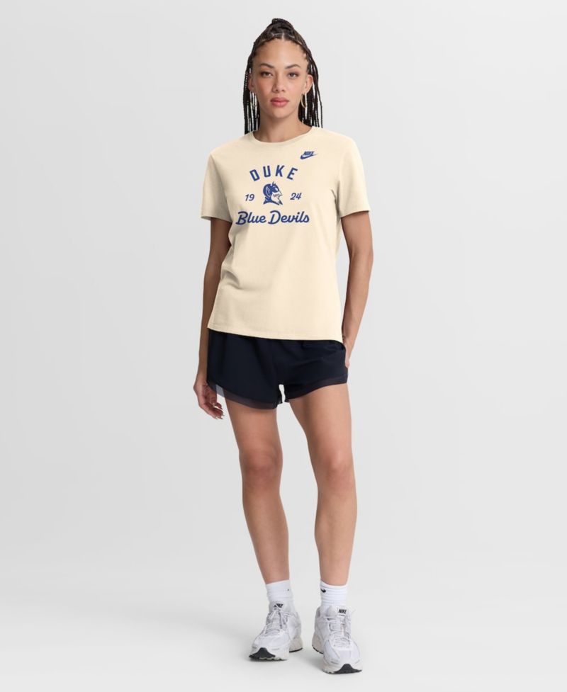 Women's Natural Duke Blue Devils Legacy Team Name T-Shirt