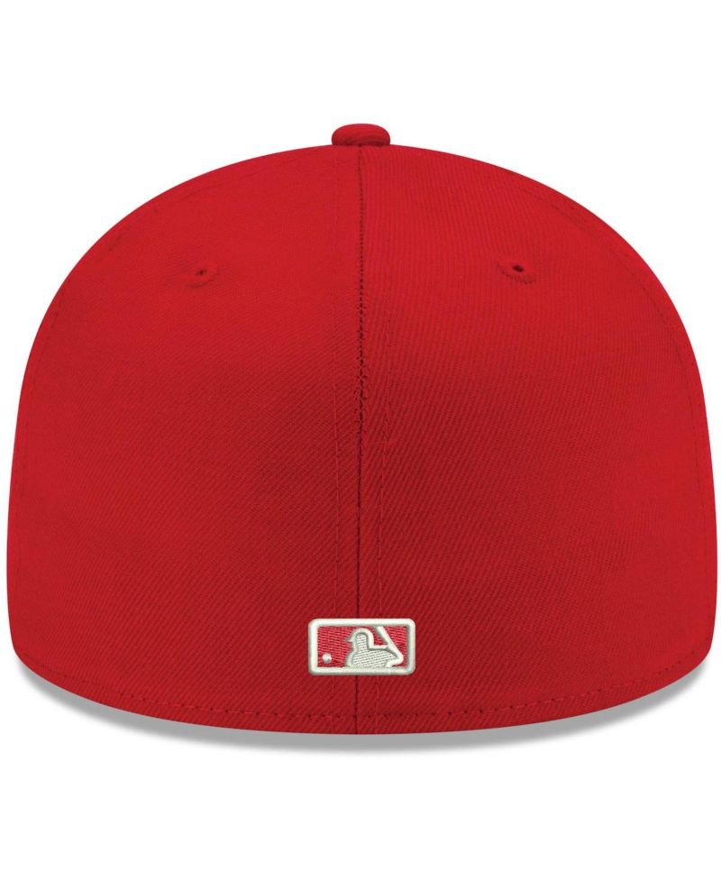 Men's Red Minnesota Twins Logo White 59FIFTY Fitted Hat