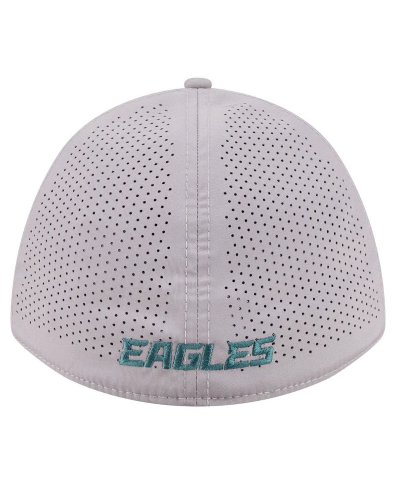 Men's Gray Philadelphia Eagles 39THIRTY M-Crown Flex Fit Hat