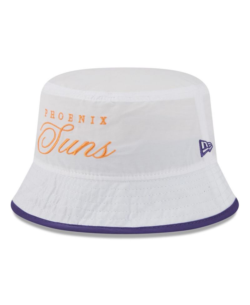 Men's White/Purple Phoenix Suns 2025 NBA Draft Nylon Bucket Hat