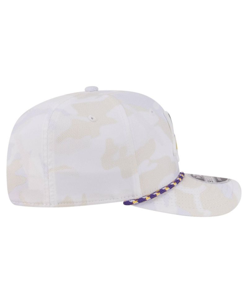 Men's White Minnesota Vikings Camo Rope 9SEVENTY Adjustable Hat