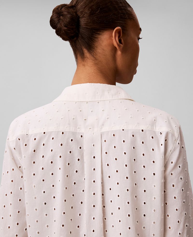 Women's Long-Sleeve Classic-Fit Collared Shirt