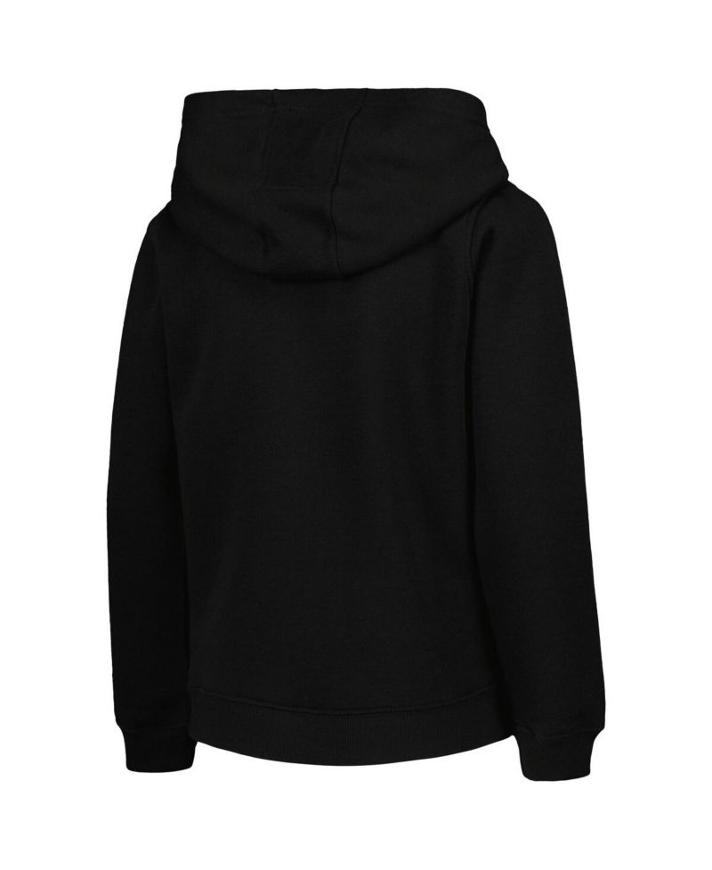 Big Boys and Girls Black Baltimore Orioles Team Primary Logo Pullover Hoodie