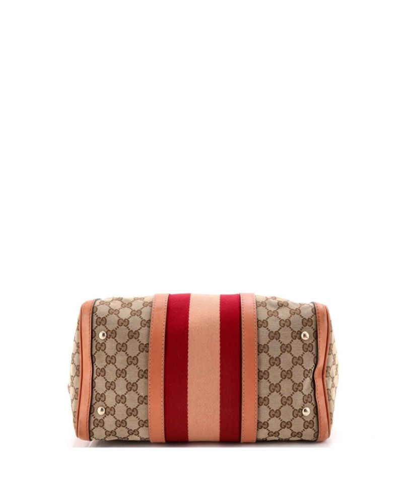 Medium Vintage Web Boston Bag GG Canvas