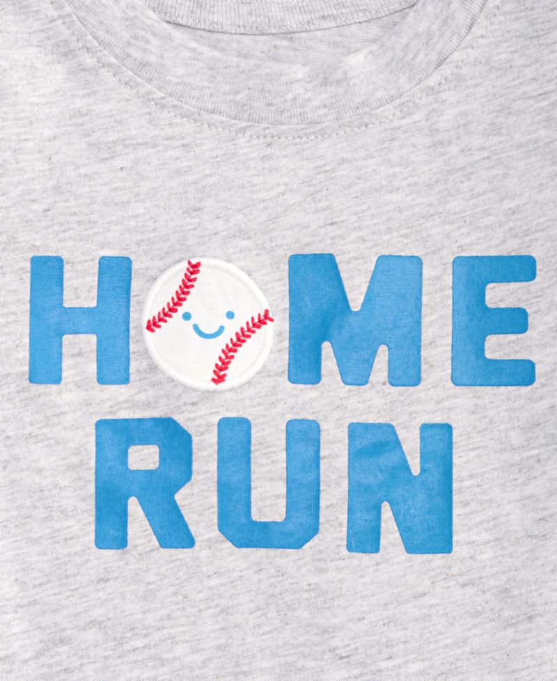 Baby Boys' 0M-24M Home Run Cotton Sunsuit