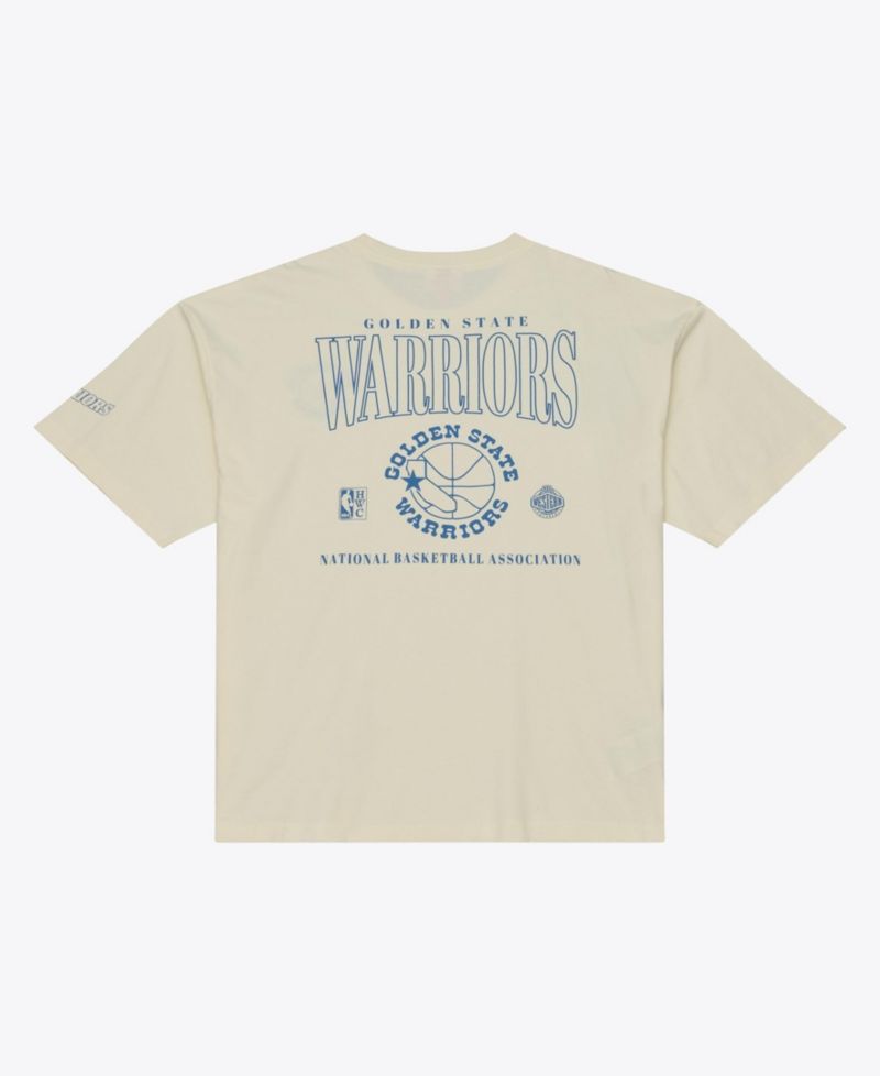 Men's Oatmeal Golden State Warriors Heritage Hues Oversized T-Shirt
