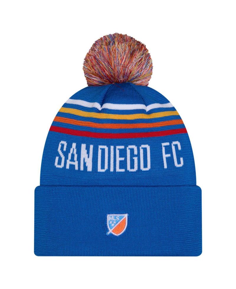Men's Royal San Diego FC 2026 Jersey Hook Cuffed Knit Hat with Pom