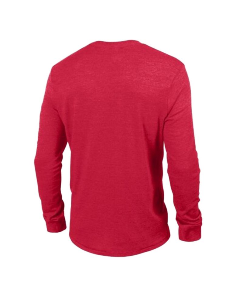 Men's Buffalo Bills Ultimate Distressed Long-Sleeve Crewneck T-Shirt