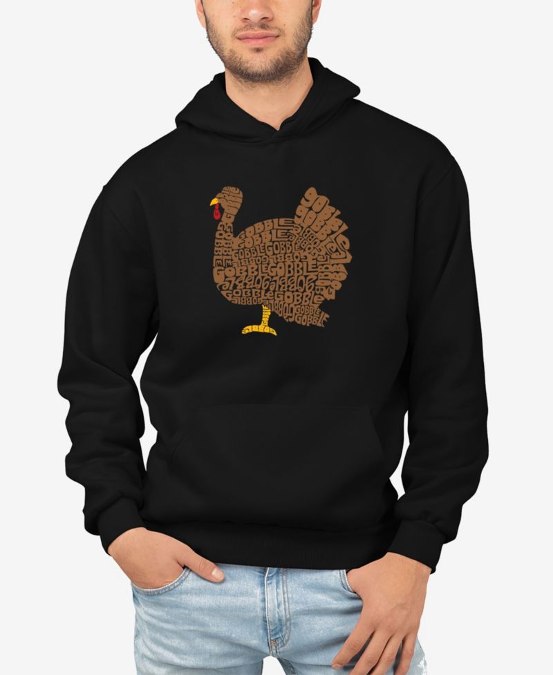 Men's Thanksgiving Word Art Hooded Sweatshirt