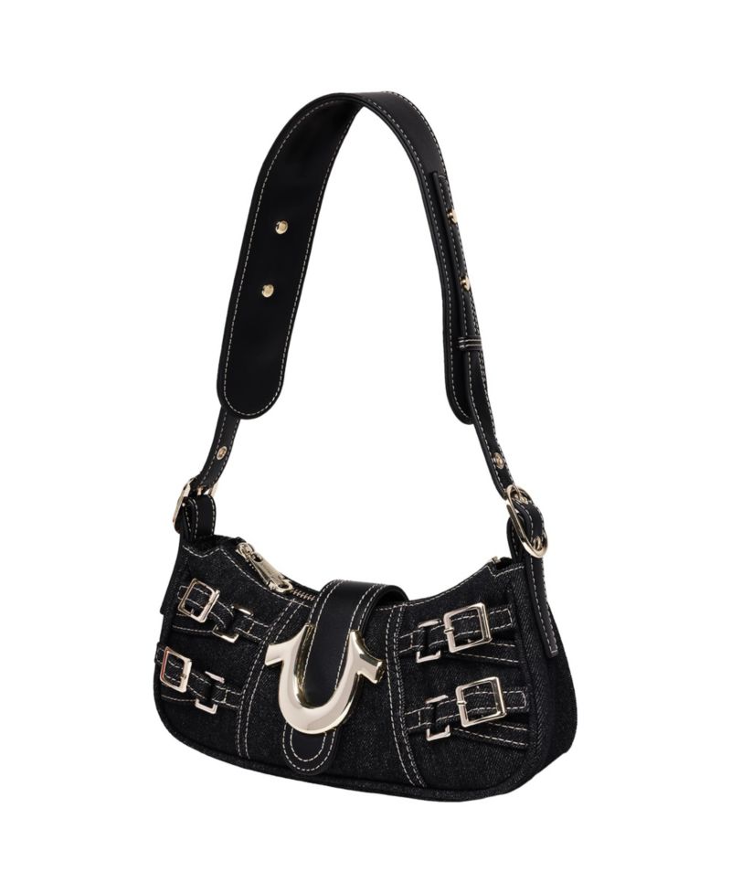 Women's Multi-Strap Denim Shoulder Bag