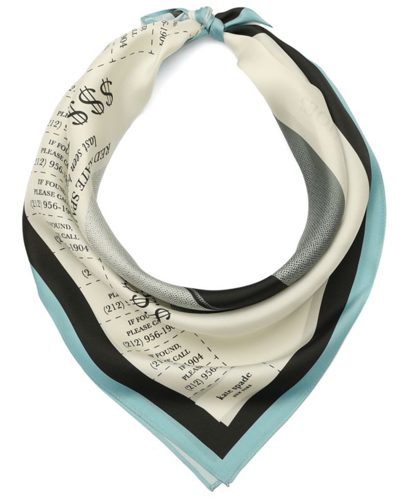 Women's Missing Shoe Silk Bandana Square Scarf