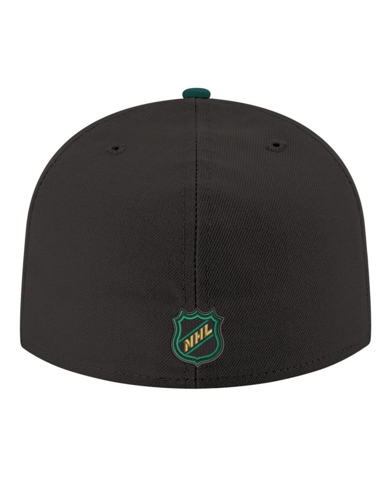 Men's Black Dallas Stars Core Logo Two-Tone 59FIFTY Fitted Hat