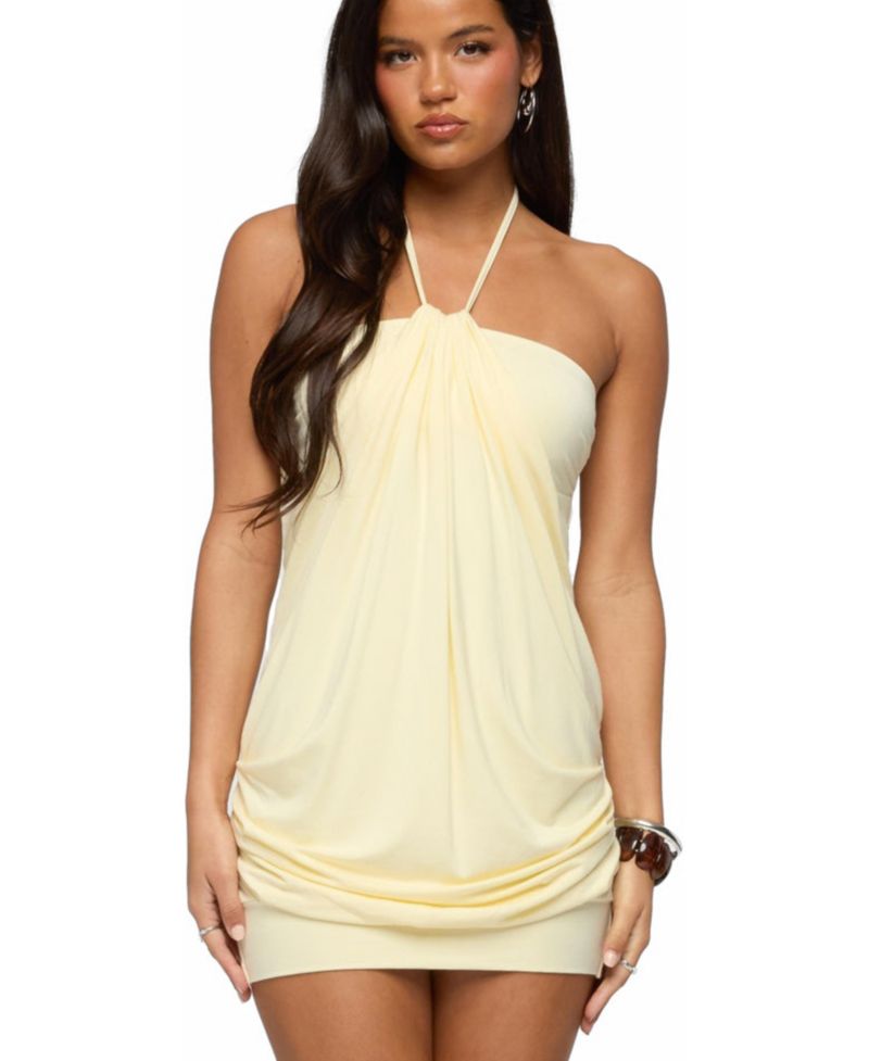 Women's Lugenia Draped Halter Mini Dress