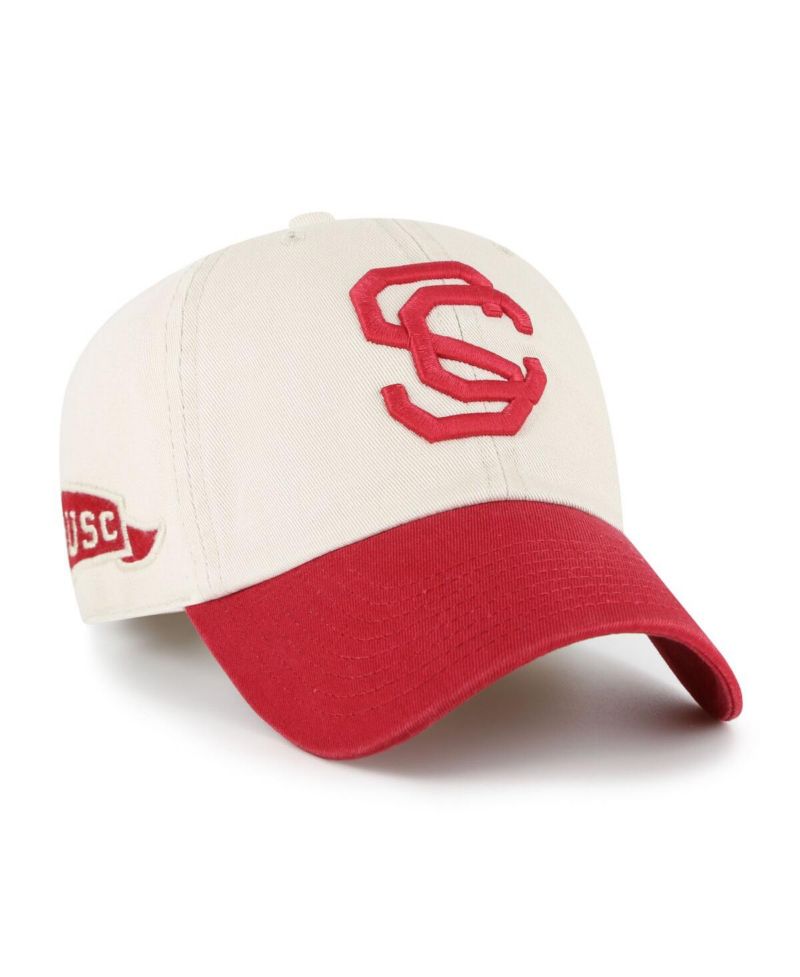 Men's Cream USC Trojans Grandstand Clean Up Adjustable Hat