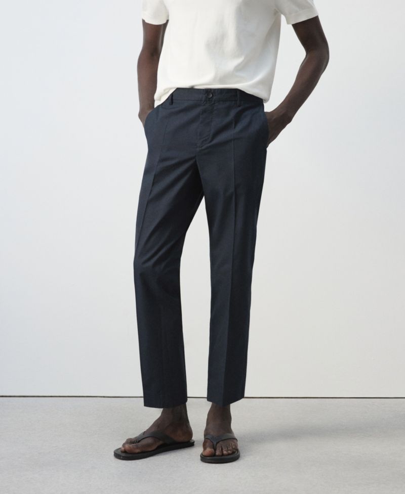 Men's Slim-Fit Cotton-Lyocell-Blend Pants