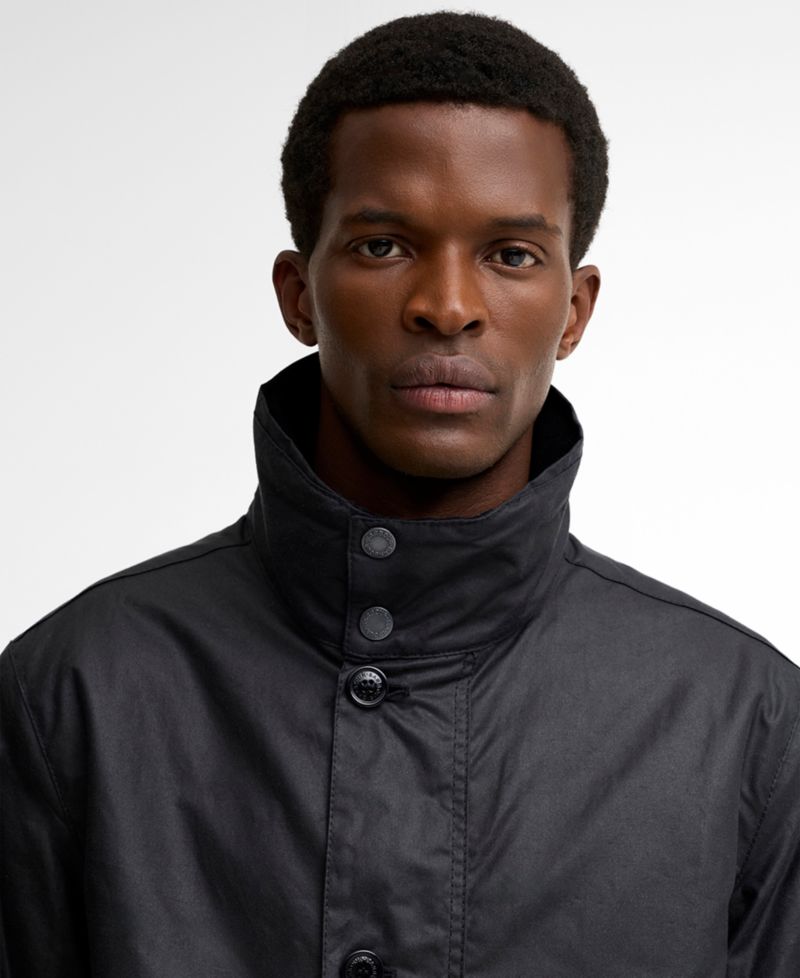 Men's Modern Powell Waxed Cotton Padded Jacket