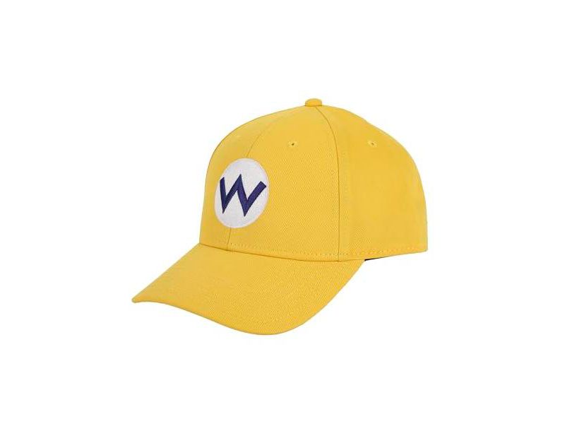 Men's Wario Embroidery Cotton Twill B2 Structured Baseball Cap Traditional Adjustable