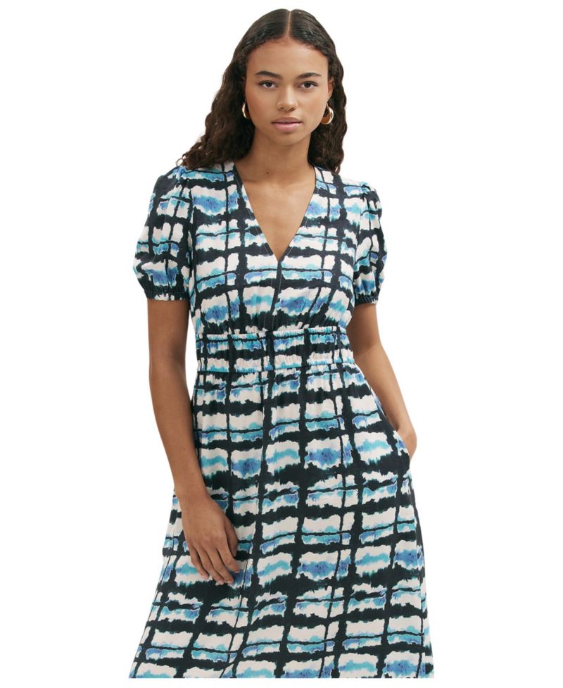 Women's Katerina Tie Dye Midi Short-Sleeve Dress