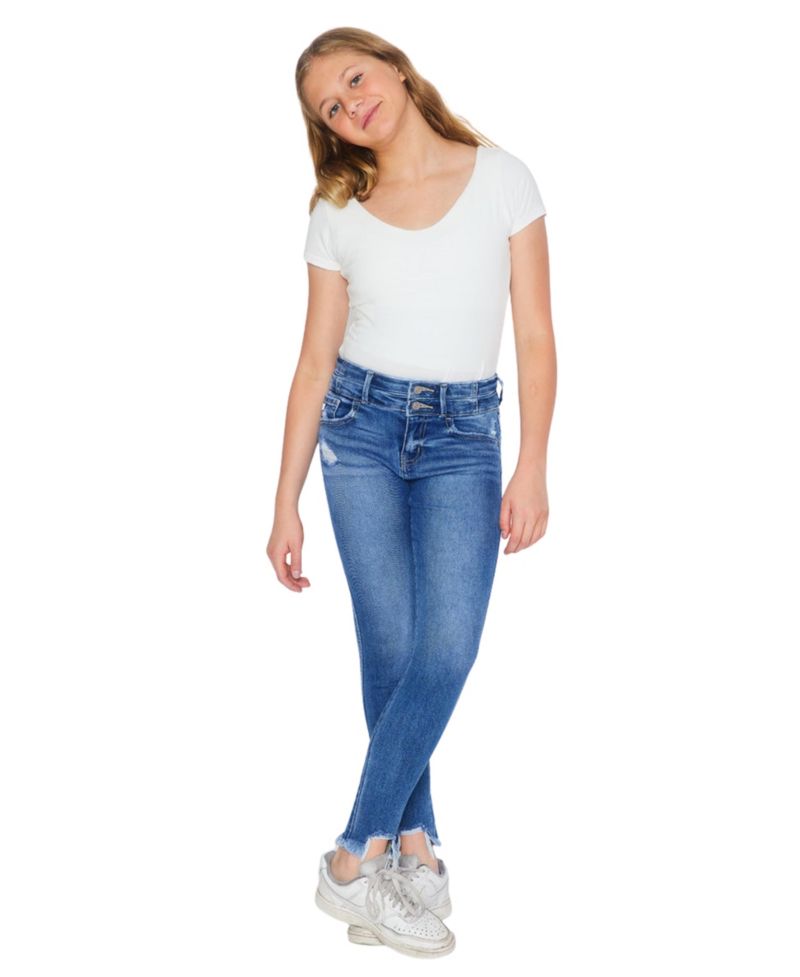 Big Girls Bunnie High Rise Ankle Skinny Jeans