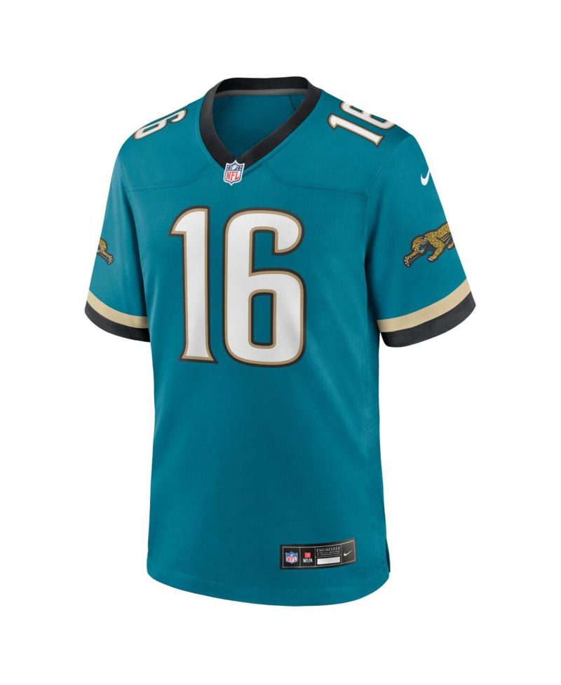 Men's Trevor Lawrence Teal Jacksonville Jaguars Prowler Throwback Player Game Jersey