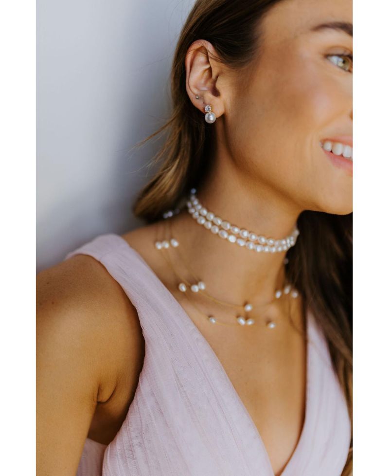 Maven Pearl and Crystal Studs
