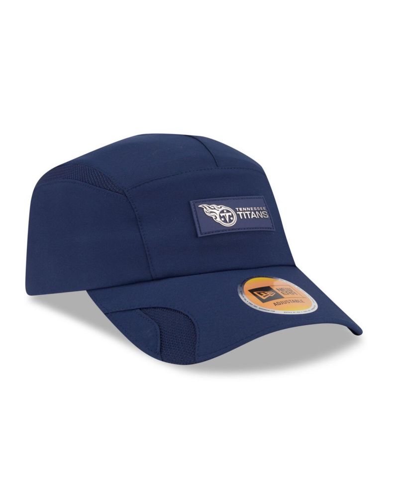 Men's Navy Tennessee Titans 2025 Sideline Runner Adjustable Hat