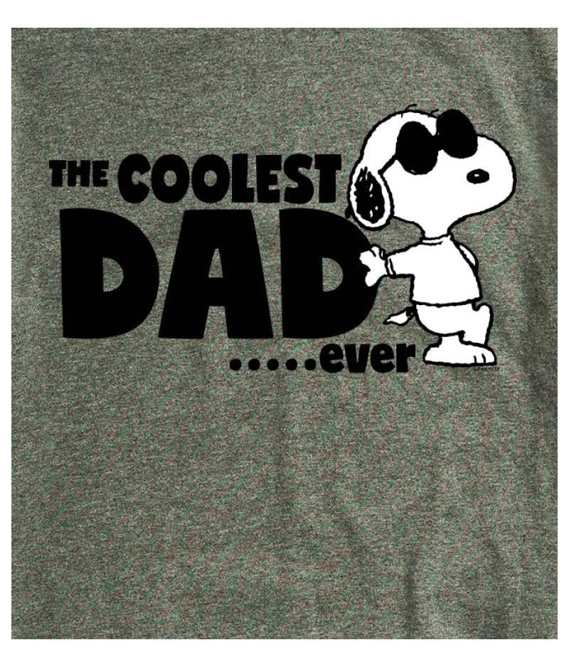 Hybrid Apparel Peanuts Dad Mens Short Sleeve Tee