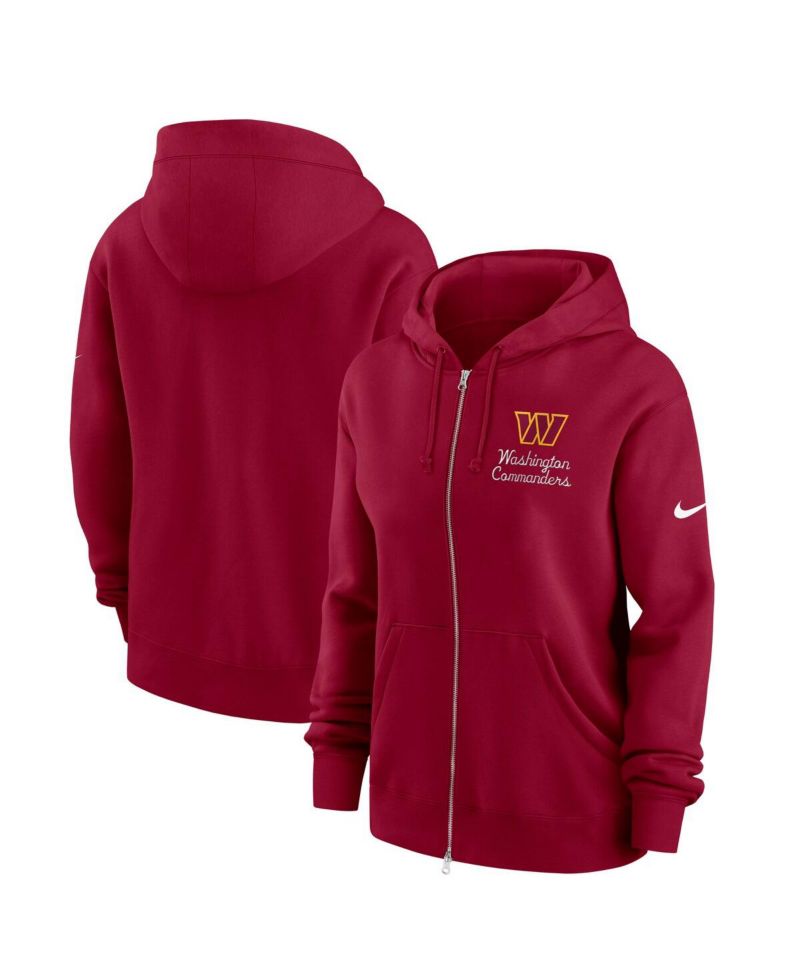 Women's Burgundy Washington Commanders Phoenix Rewind Full-Zip Hoodie