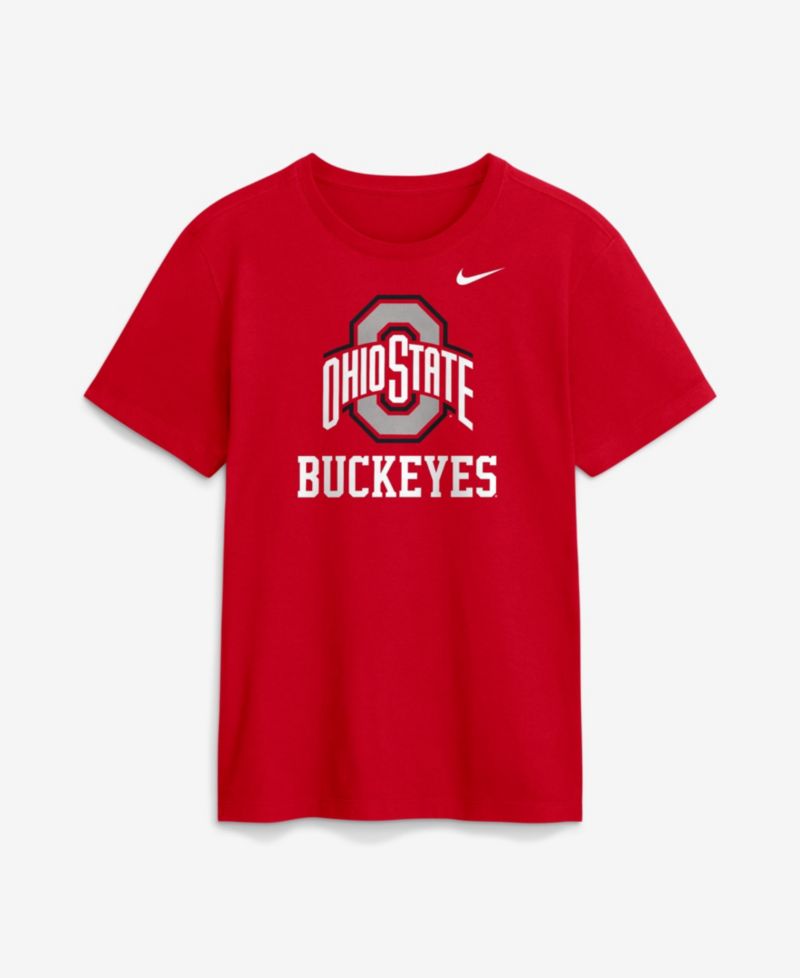 Men's Scarlet Ohio State Buckeyes Primetime Logo Mantra T-Shirt