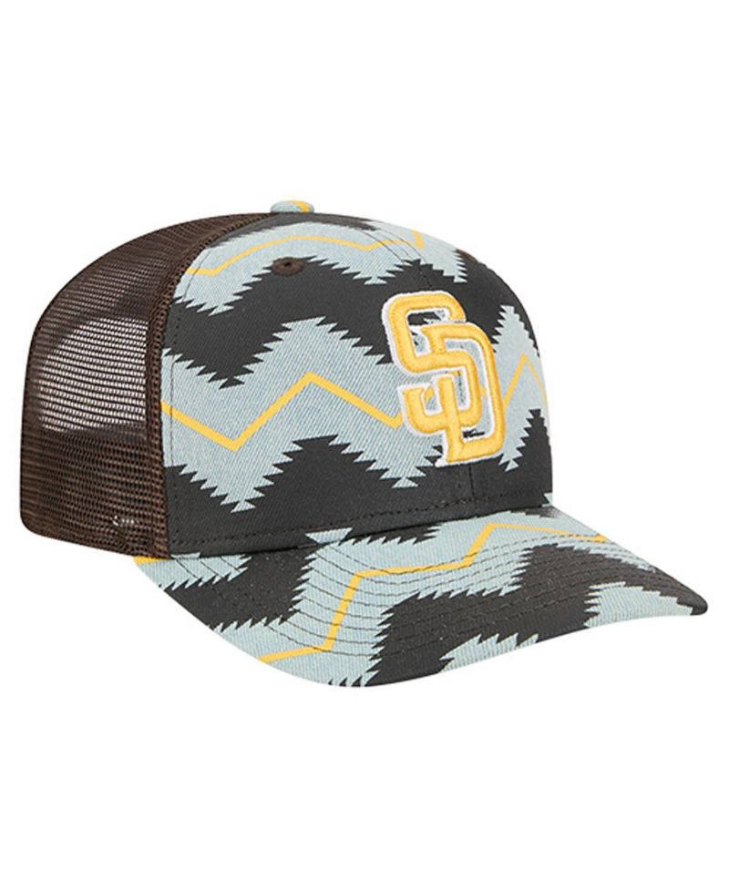 Men's Denim/Brown San Diego Padres Aztec Denim 9SEVENTY Adjustable Hat