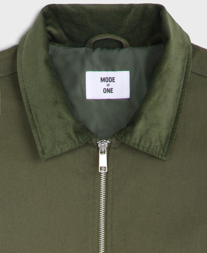 Men's Relaxed-Fit Corduroy-Collar Shirt Jacket