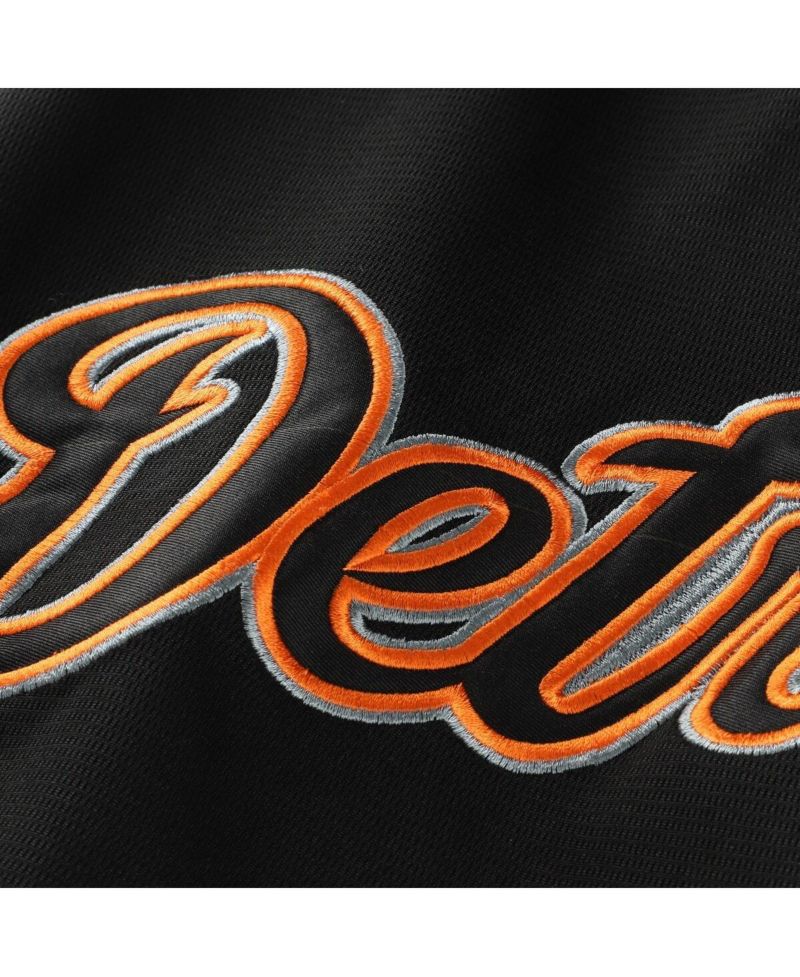 Men's Black Detroit Tigers Big & Tall Pop Texture V-Neck T-Shirt