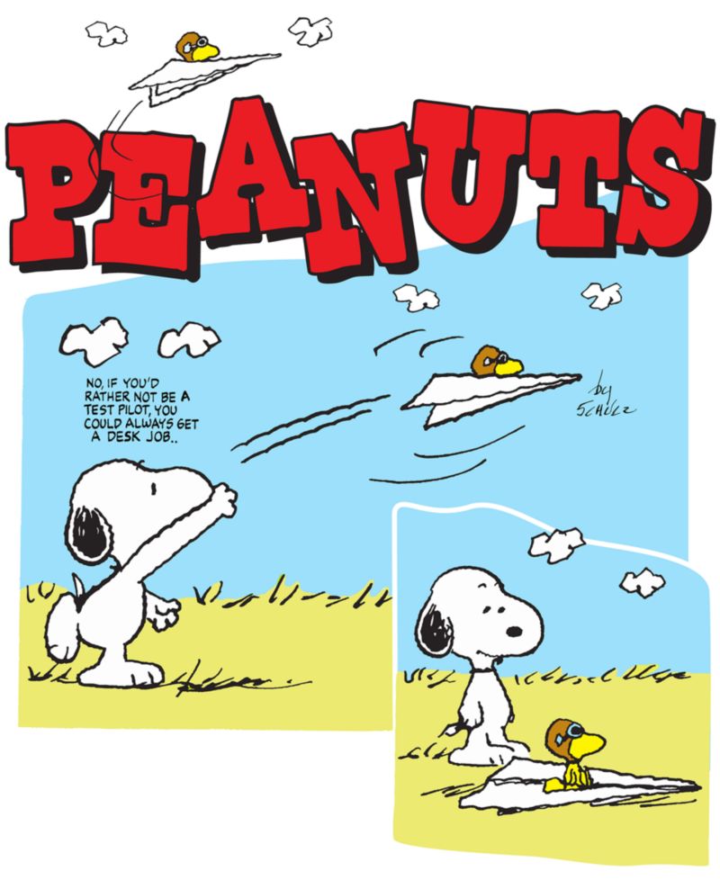Men's Peanuts Artwork Long-Sleeve T-Shirt