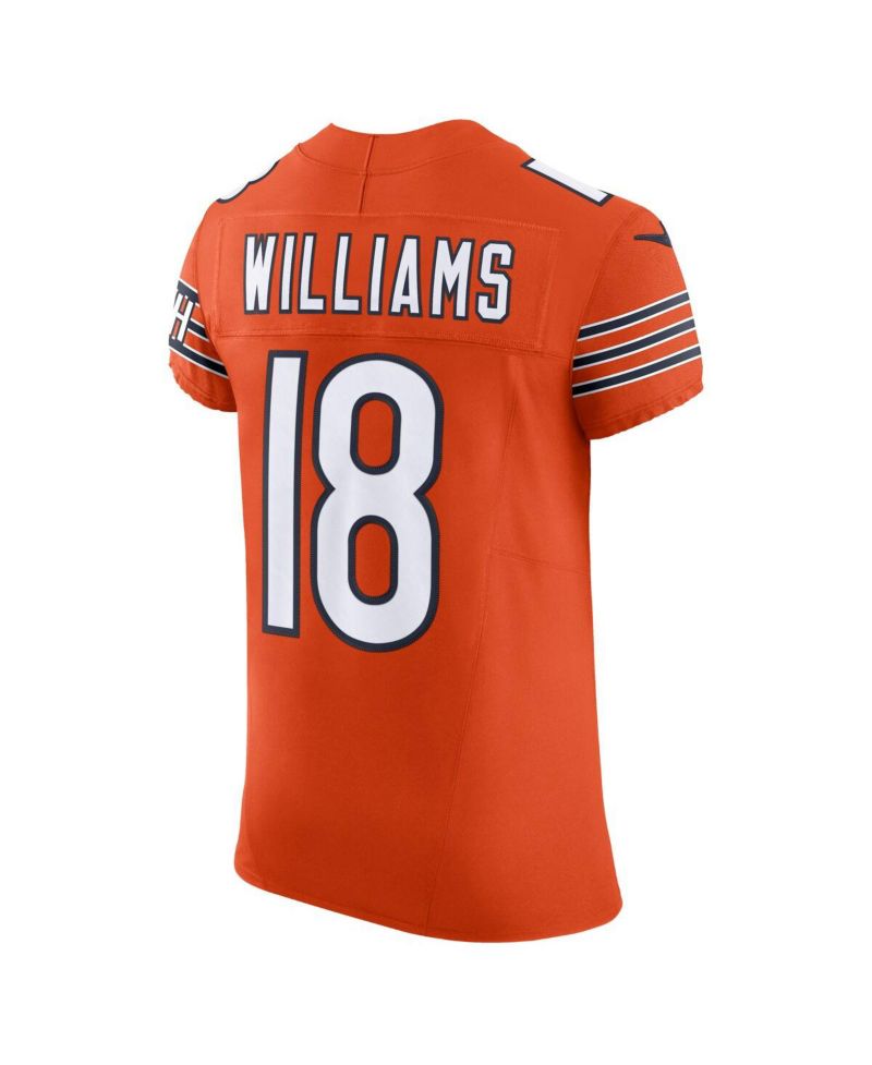 Men's Caleb Williams Orange Chicago Bears Alternate Vapor F.U.S.E. Elite Jersey